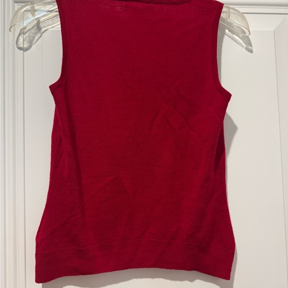 St. John Vibrant Red Tank Top - Picture 2 of 4